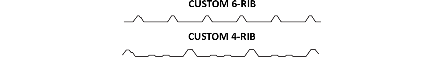 HPM Custom 6-Rib and 4-Rib roofs